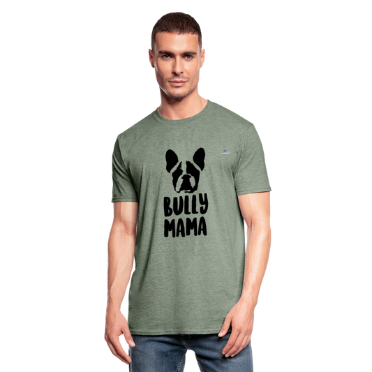 Camiseta en polialgodón unisex"Bullymama" - heather military green