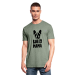 Camiseta en polialgodón unisex"Bullymama" - heather military green