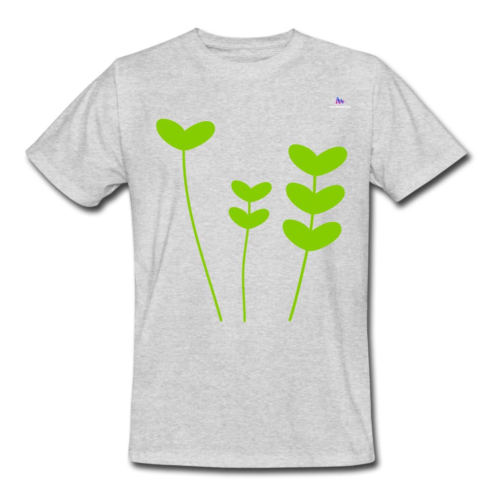 Camiseta de trabajo"Heart Ornament" - heather grey