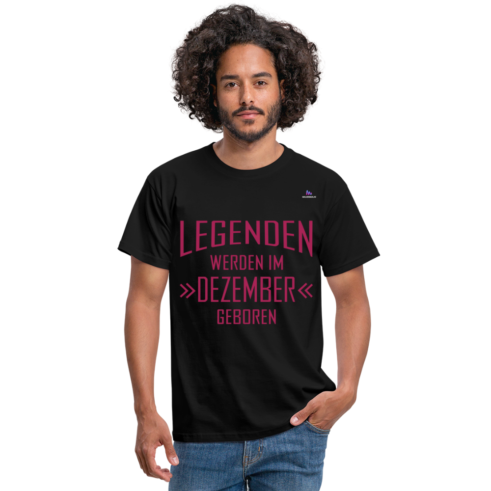 Camiseta "Legenden Dezember" - black
