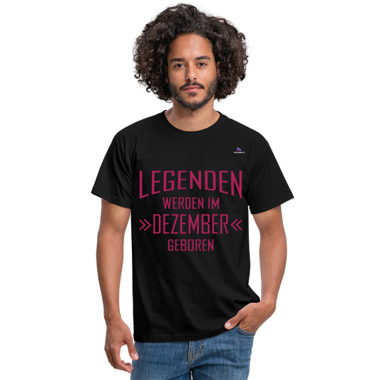 Camiseta "Legenden Dezember" - black