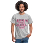 Camiseta "Legenden Dezember" - heather grey