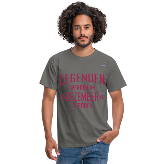 Camiseta "Legenden Dezember" - graphite grey