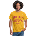 Camiseta "Legenden Dezember" - yellow