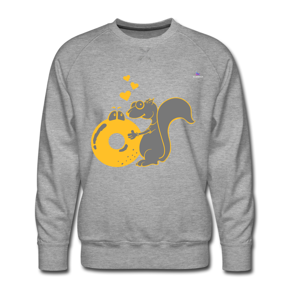 Sudadera premium"Donut Love" - heather grey