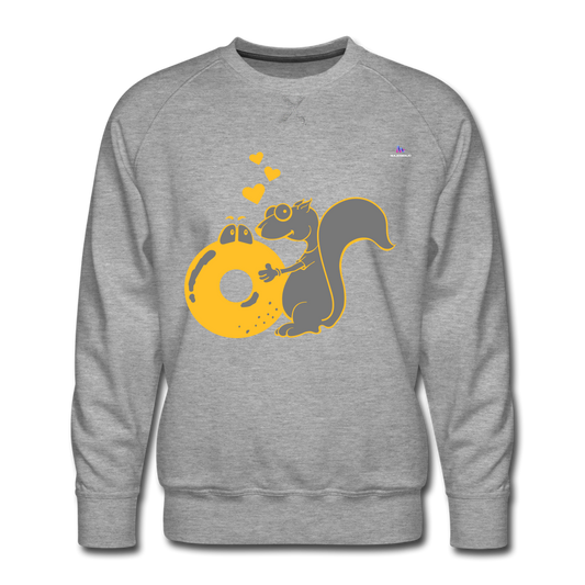 Sudadera premium"Donut Love" - heather grey