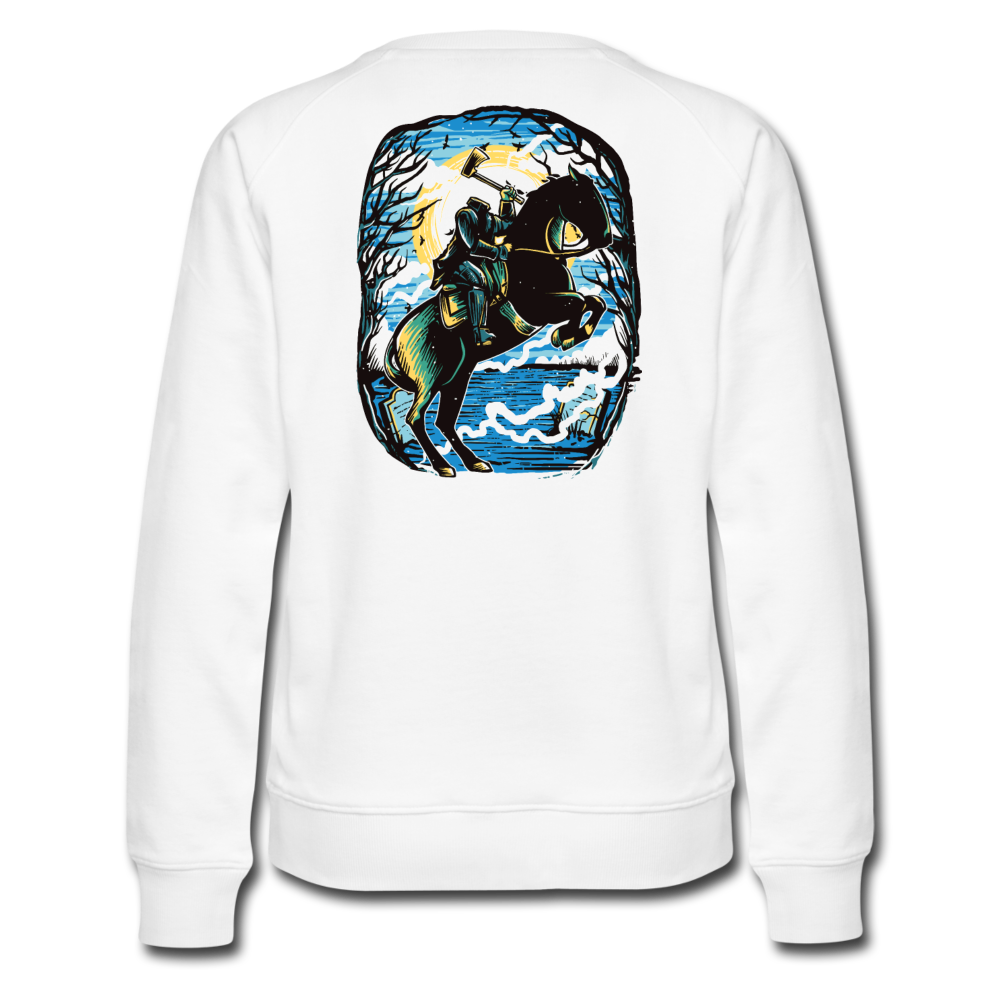 Sudadera premium"Headless Horseman" - white