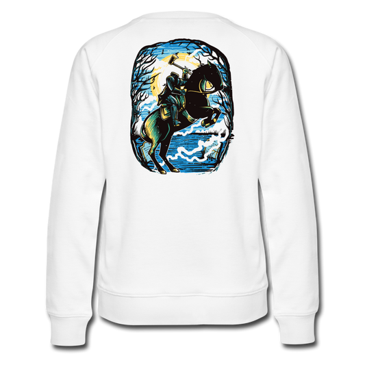 Sudadera premium"Headless Horseman" - white