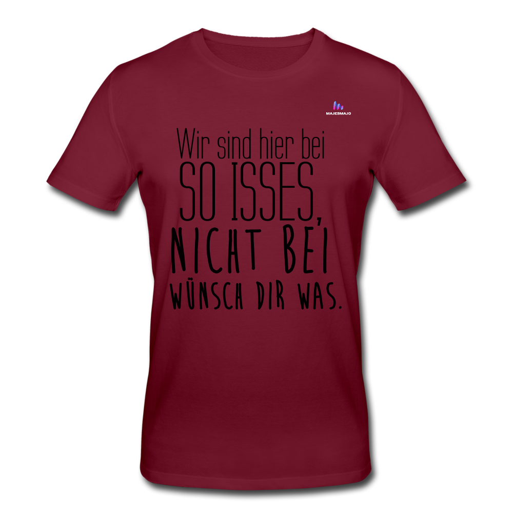 Camiseta ecológica de Stanley & Stella"Wünsch Dir was" - burgundy