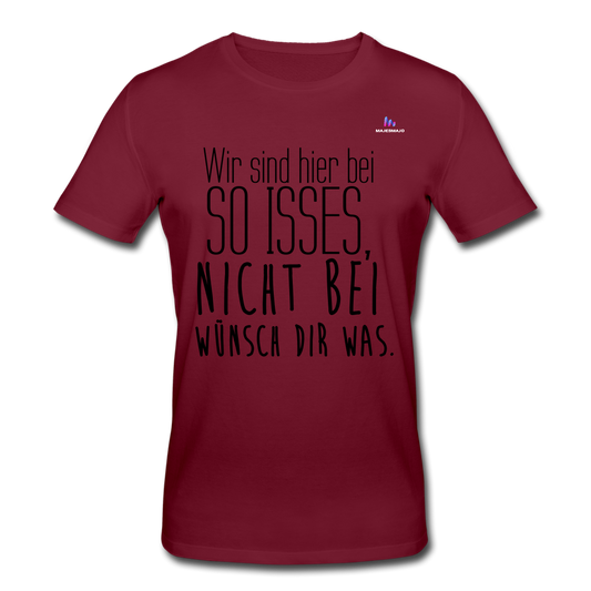 Camiseta ecológica de Stanley & Stella"Wünsch Dir was" - burgundy