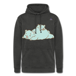 Nuestra sudadera con capucha vintage"Polar bear" - washed black