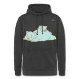 Nuestra sudadera con capucha vintage"Polar bear" - washed black