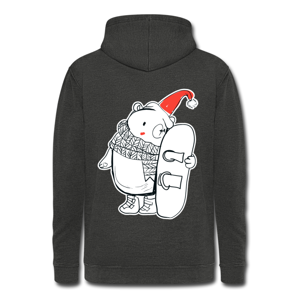 Nuestra sudadera con capucha vintage"Polar bear" - washed black