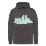 Nuestra sudadera con capucha vintage"Polar bear" - washed charcoal