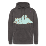 Nuestra sudadera con capucha vintage"Polar bear" - washed charcoal