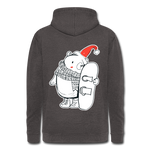 Nuestra sudadera con capucha vintage"Polar bear" - washed charcoal