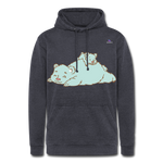 Nuestra sudadera con capucha vintage"Polar bear" - washed navy