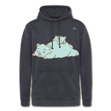 Nuestra sudadera con capucha vintage"Polar bear" - washed navy