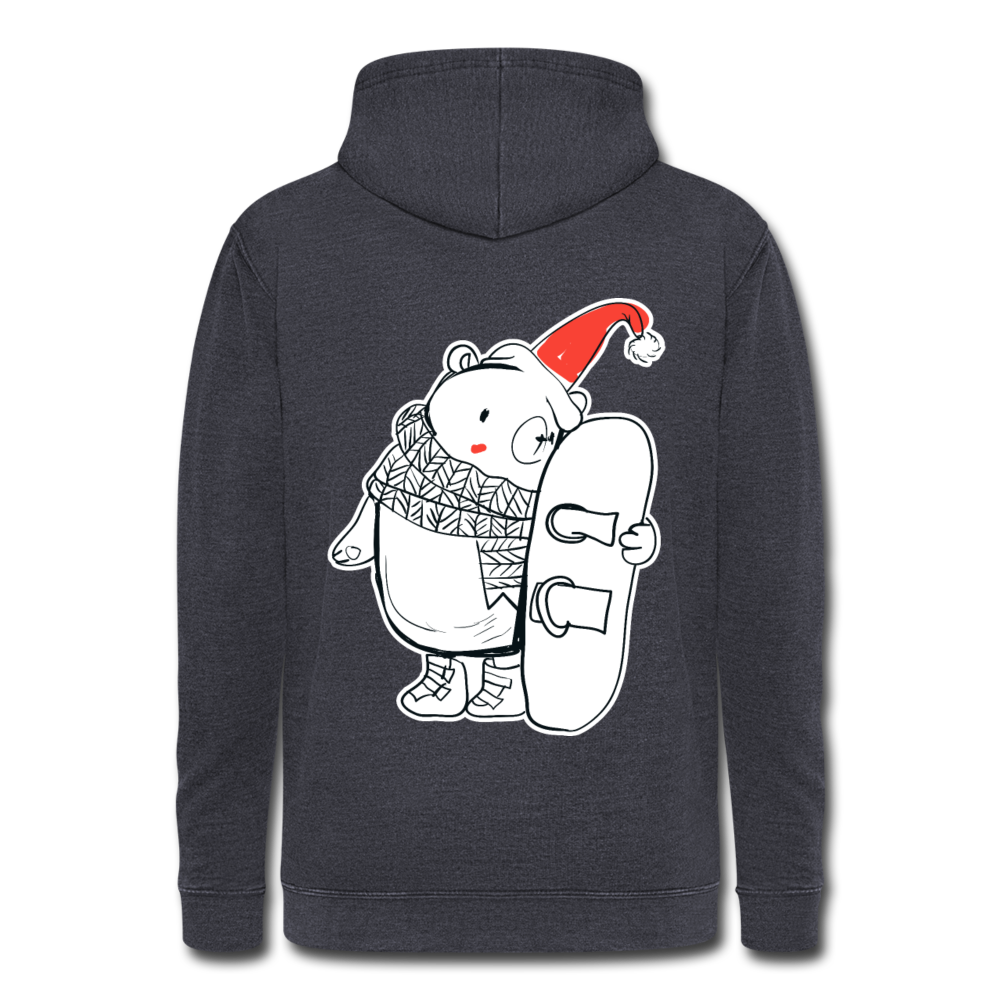 Nuestra sudadera con capucha vintage"Polar bear" - washed navy