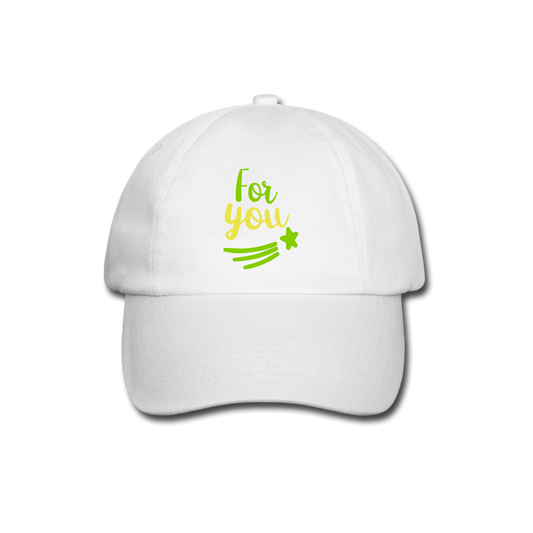 Gorra béisbol"for you" - white/white