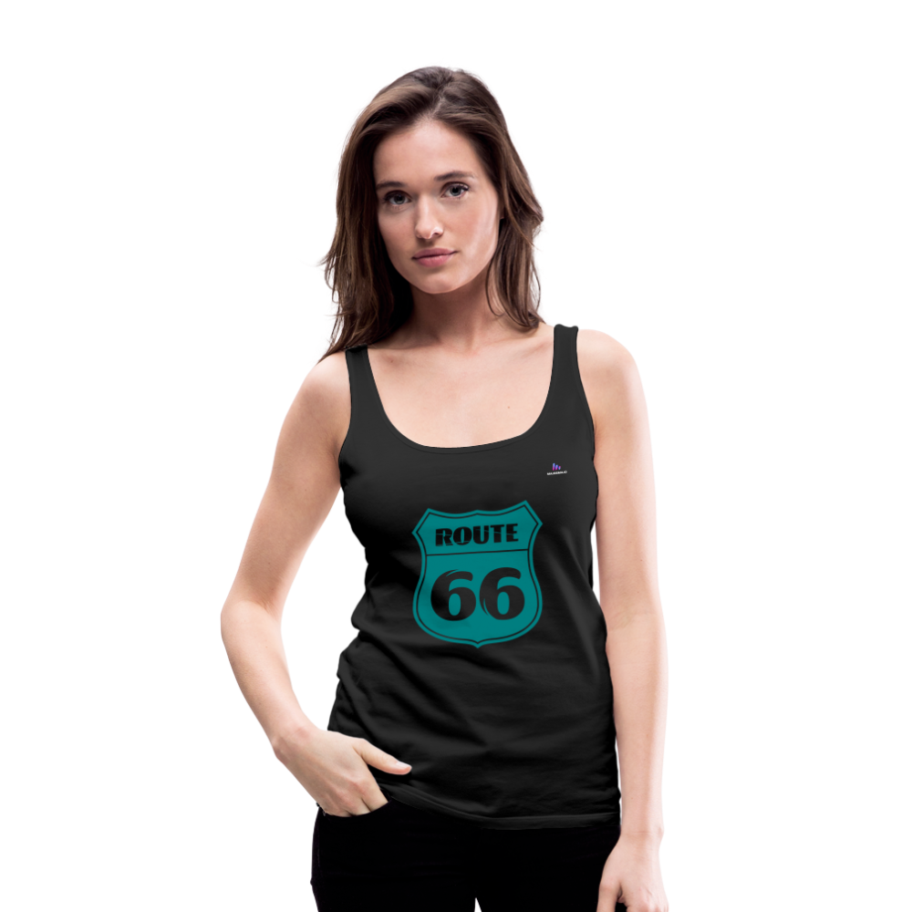 Camiseta de tirantes premium"route 66" - black