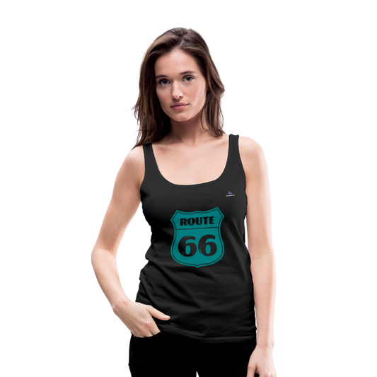 Camiseta de tirantes premium"route 66" - black