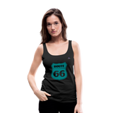 Camiseta de tirantes premium"route 66" - black