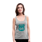 Camiseta de tirantes premium"route 66" - heather grey