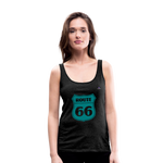 Camiseta de tirantes premium"route 66" - charcoal grey