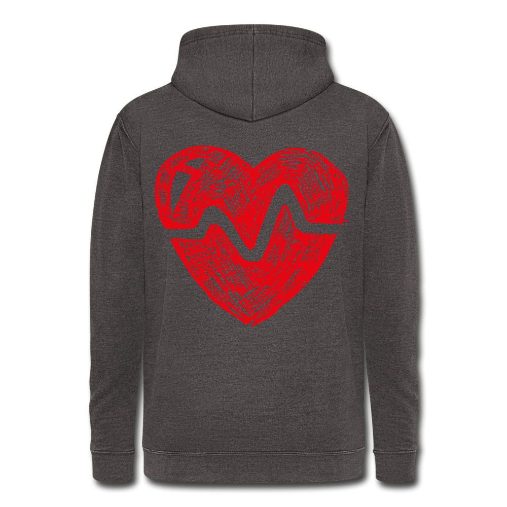 Nuestra sudadera con capucha vintage"Zodiac Cancer" - washed charcoal