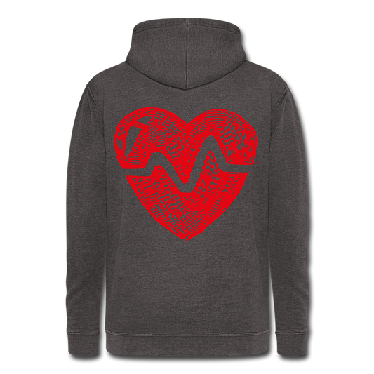 Nuestra sudadera con capucha vintage"Zodiac Cancer" - washed charcoal