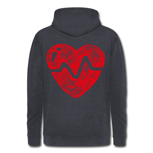 Nuestra sudadera con capucha vintage"Zodiac Cancer" - washed navy