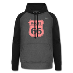 Sudadera con capucha de béisbol unisex"Motorcycle with Hearts" - graphite/black