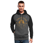 Sudadera con capucha de béisbol unisex"No money no honey" - graphite/black