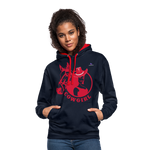 Sudadera con capucha en contraste"horse love" - navy/red