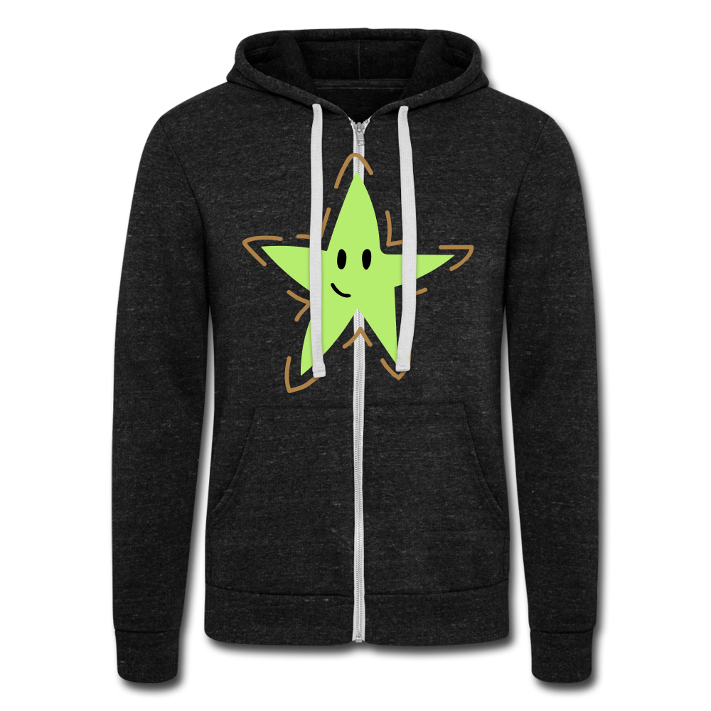 Chaqueta con capucha Tri-Blend unisex de Bella + Canvas"USA heart" - charcoal grey