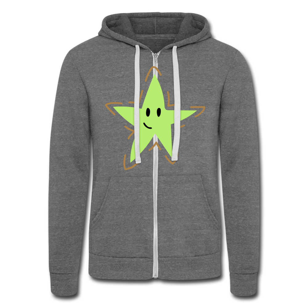 Chaqueta con capucha Tri-Blend unisex de Bella + Canvas"USA heart" - grey tri-blend