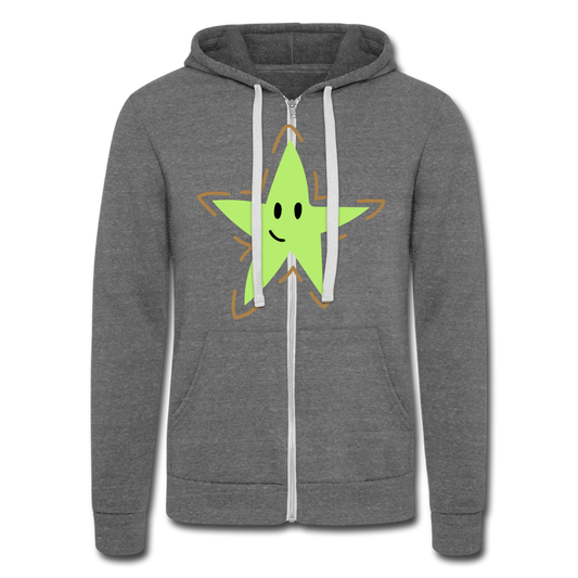 Chaqueta con capucha Tri-Blend unisex de Bella + Canvas"USA heart" - grey tri-blend