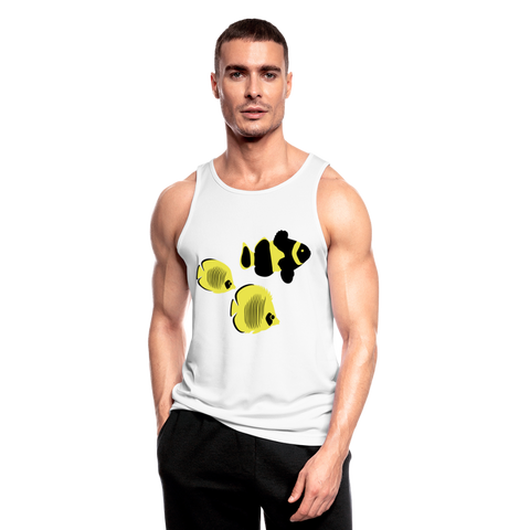 Camiseta sin mangas  transpirable"fish" - white