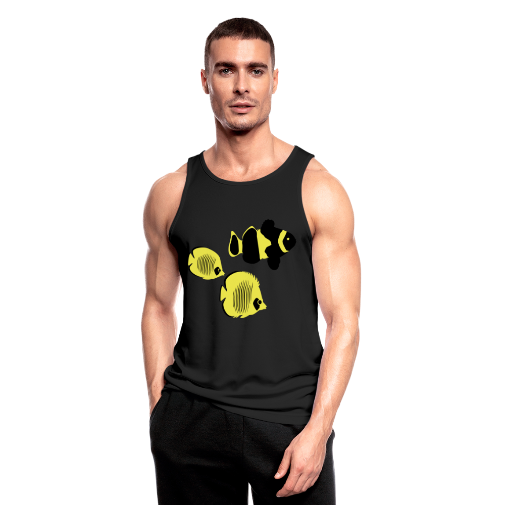 Camiseta sin mangas  transpirable"fish" - black