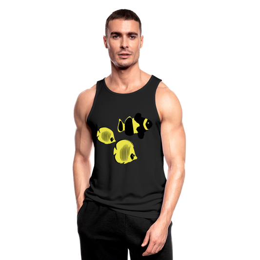 Camiseta sin mangas  transpirable"fish" - black