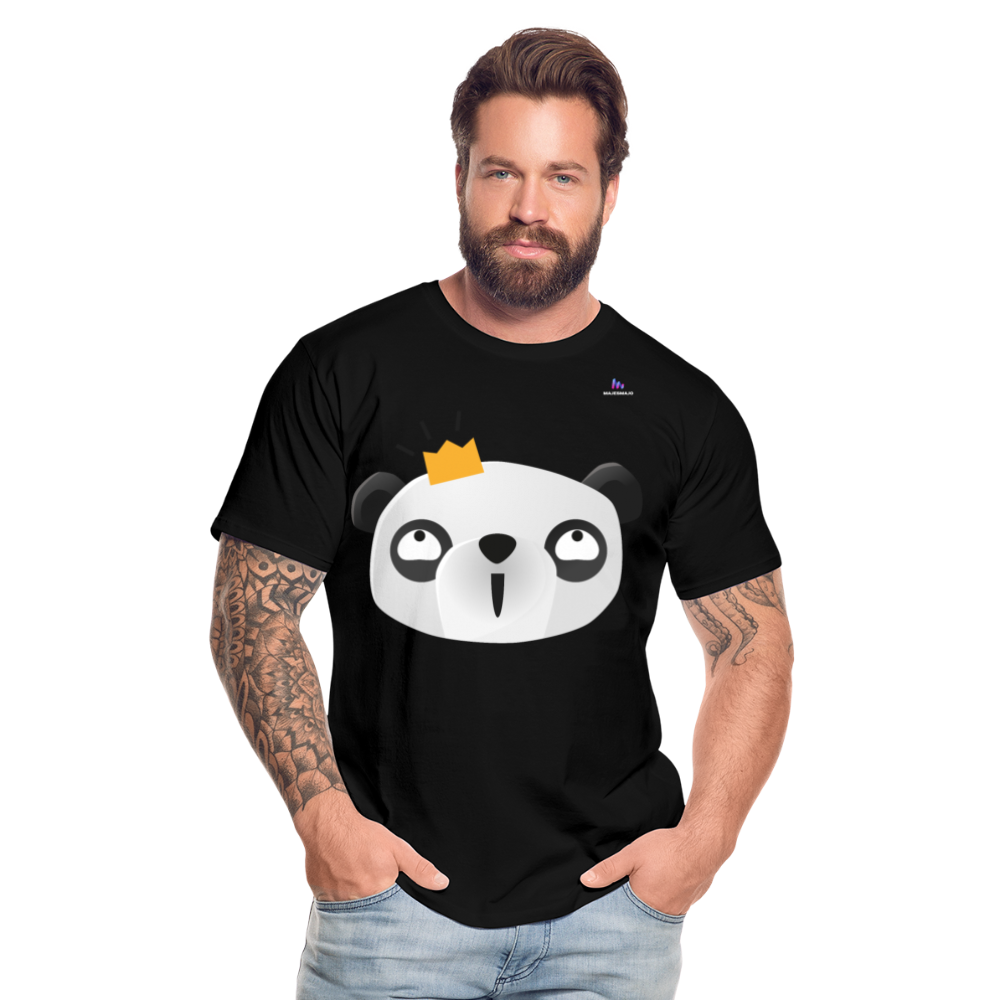 Camiseta orgánica premium"Panda emoji" - black