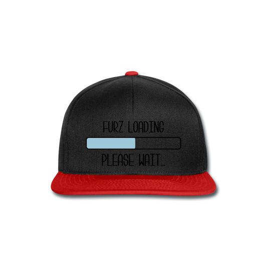 Gorra Snapback"Furz loading" - black/red