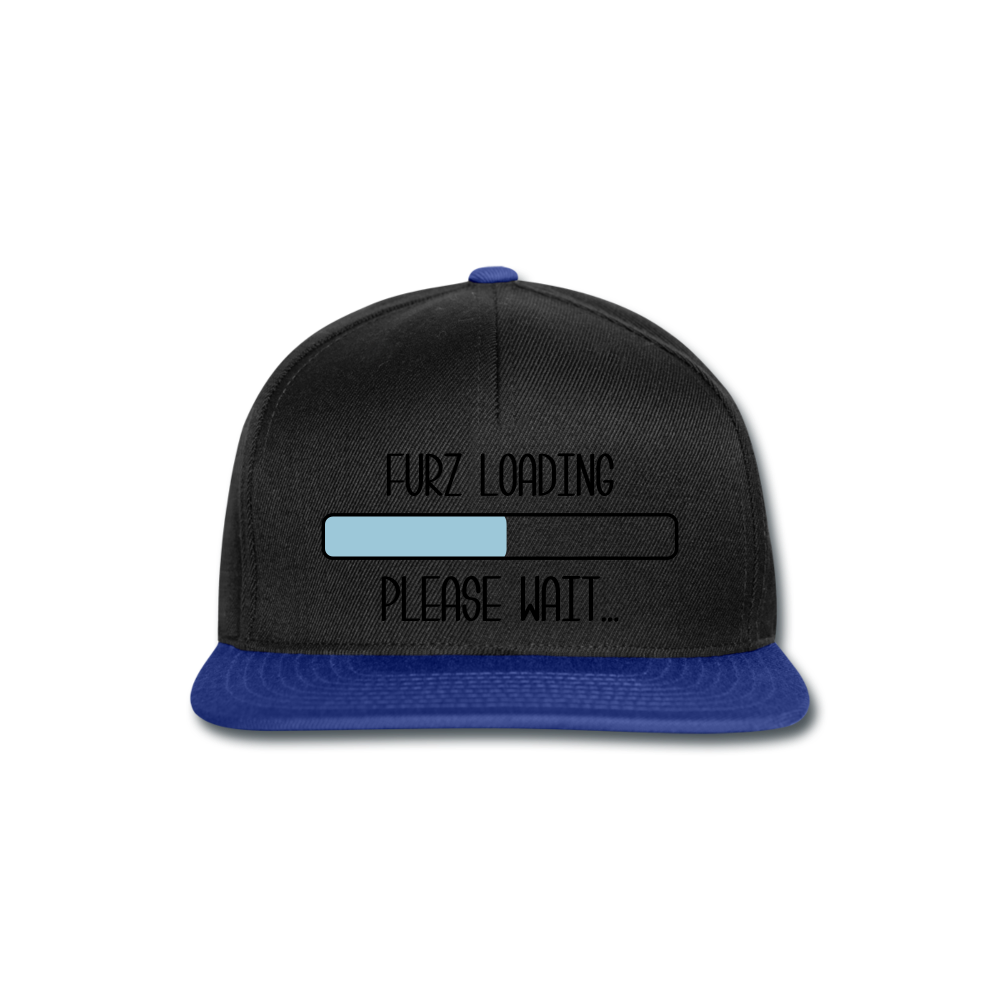 Gorra Snapback"Furz loading" - black/bright royal