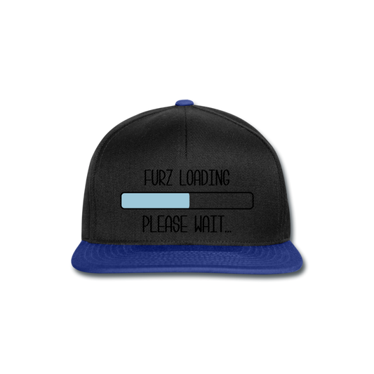 Gorra Snapback"Furz loading" - black/bright royal