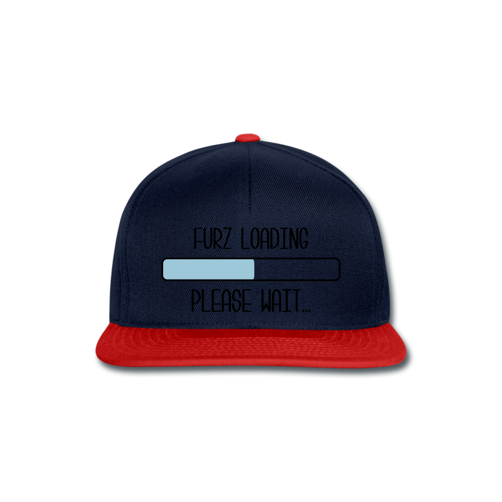 Gorra Snapback"Furz loading" - navy/red