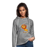 Sudadera ligera unisex con capucha"You're Great" - heather grey