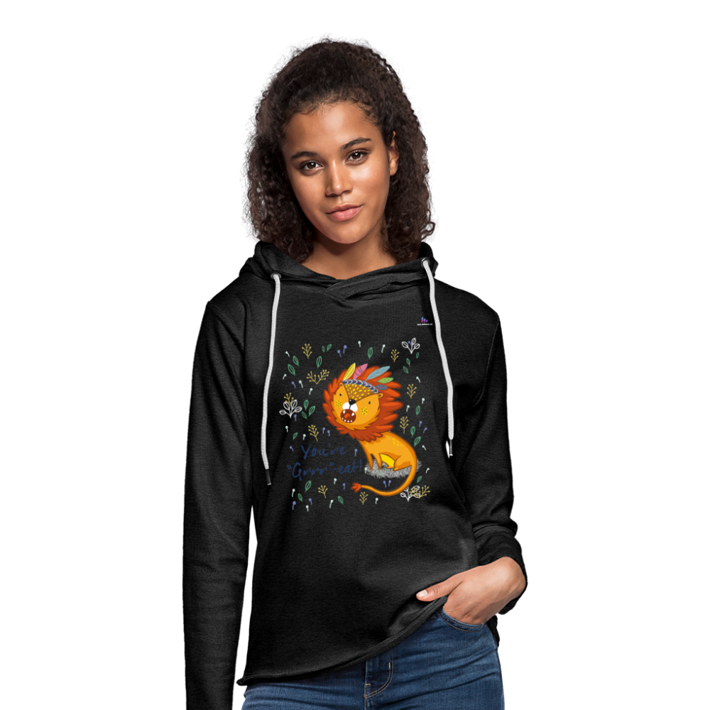 Sudadera ligera unisex con capucha"You're Great" - charcoal grey