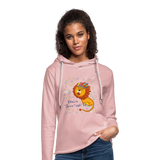 Sudadera ligera unisex con capucha"You're Great" - cream heather pink