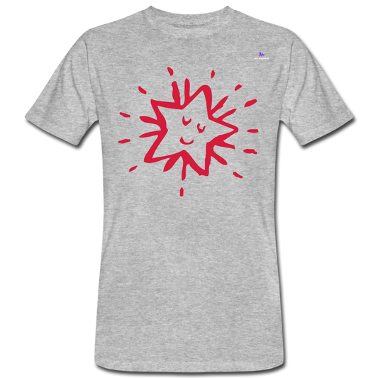 Camiseta ecológica"Star freexmas" - heather grey